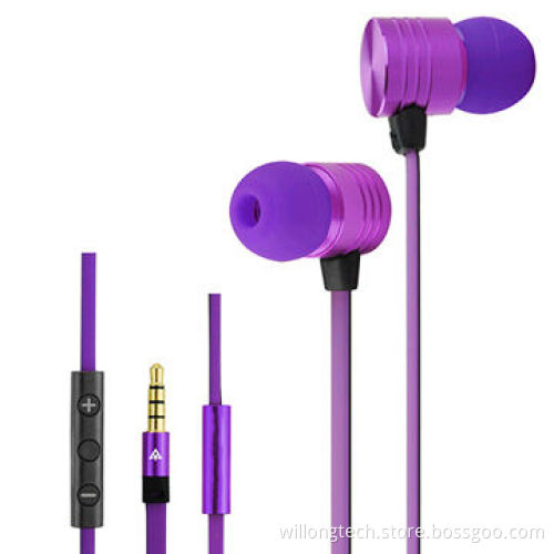 High-quality Metal Earphone from Factory, for MP3 Player